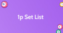 1p Set List